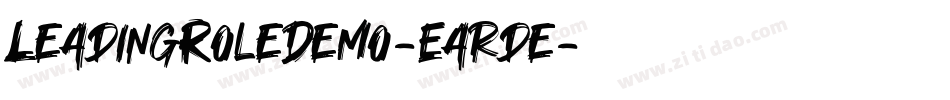 LeadingRoleDemo-Earde字体转换