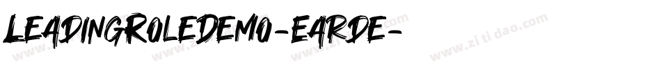 LeadingRoleDemo-Earde字体转换