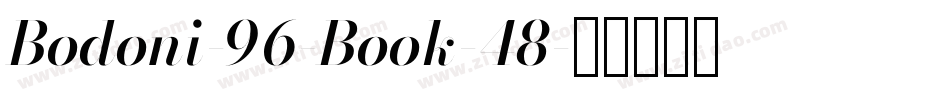 Bodoni-96-Book-48字体转换