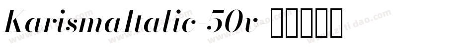 KarismaItalic-50v字体转换