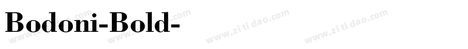 Bodoni-Bold字体转换