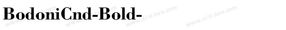 BodoniCnd-Bold字体转换