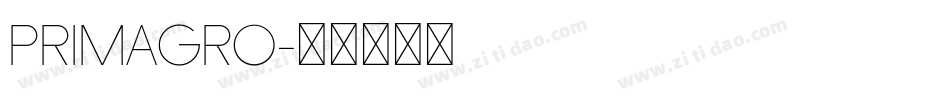PRIMAGRO字体转换