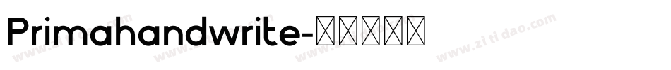 Primahandwrite字体转换