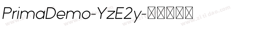 PrimaDemo-YzE2y字体转换