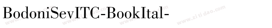 BodoniSevITC-BookItal字体转换