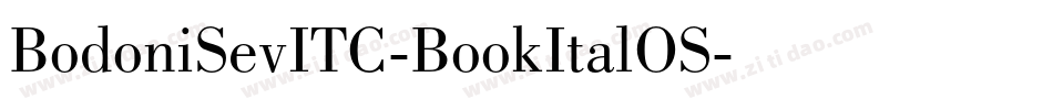 BodoniSevITC-BookItalOS字体转换