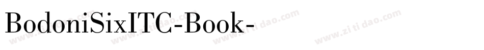 BodoniSixITC-Book字体转换