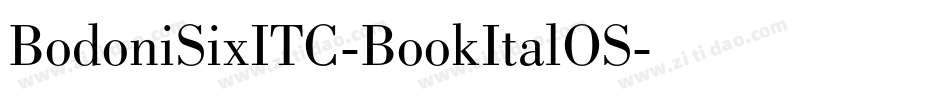BodoniSixITC-BookItalOS字体转换