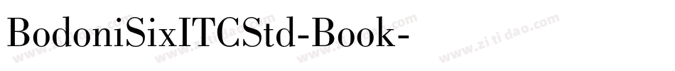 BodoniSixITCStd-Book字体转换