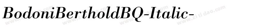 BodoniBertholdBQ-Italic字体转换