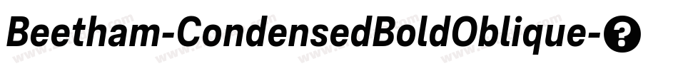 Beetham-CondensedBoldOblique字体转换