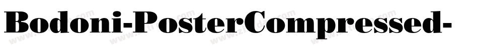 Bodoni-PosterCompressed字体转换