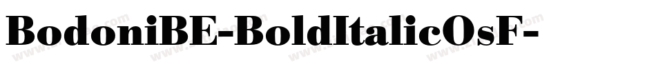 BodoniBE-BoldItalicOsF字体转换