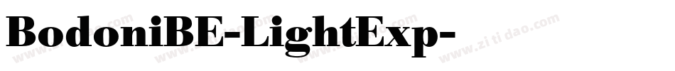 BodoniBE-LightExp字体转换