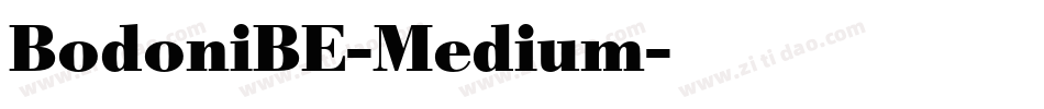 BodoniBE-Medium字体转换