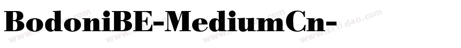 BodoniBE-MediumCn字体转换