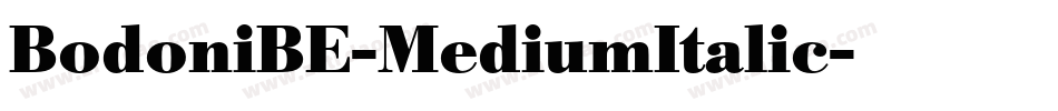 BodoniBE-MediumItalic字体转换