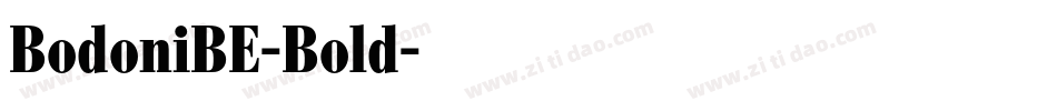 BodoniBE-Bold字体转换