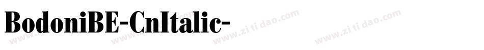 BodoniBE-CnItalic字体转换