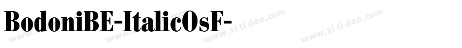 BodoniBE-ItalicOsF字体转换