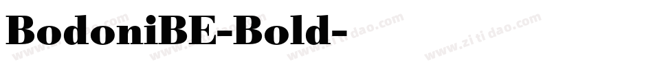 BodoniBE-Bold字体转换