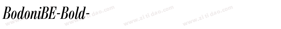 BodoniBE-Bold字体转换