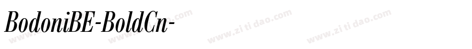 BodoniBE-BoldCn字体转换