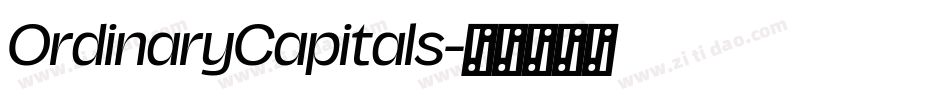 OrdinaryCapitals字体转换