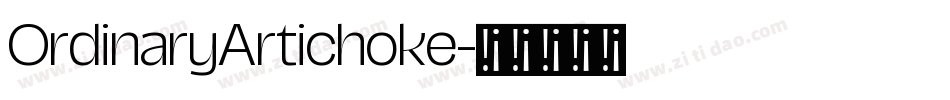 OrdinaryArtichoke字体转换