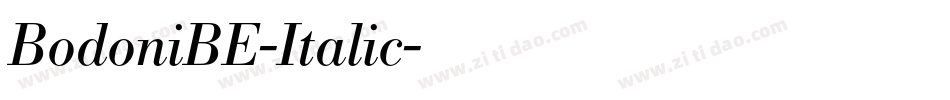 BodoniBE-Italic字体转换