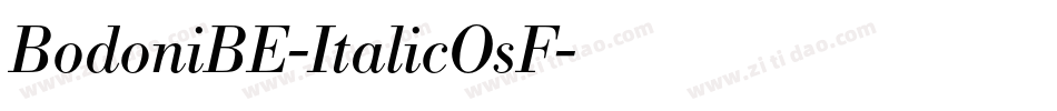 BodoniBE-ItalicOsF字体转换