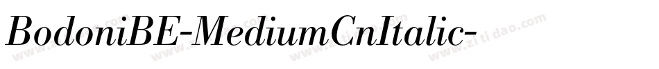 BodoniBE-MediumCnItalic字体转换