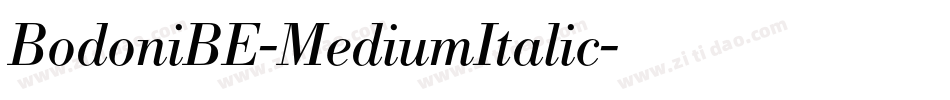 BodoniBE-MediumItalic字体转换