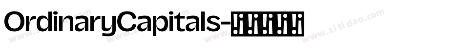 OrdinaryCapitals字体转换
