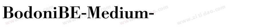 BodoniBE-Medium字体转换