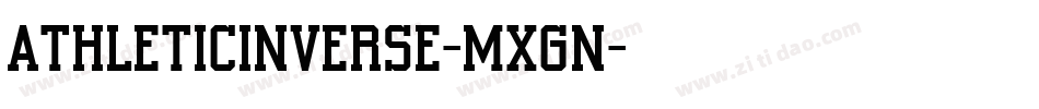 AthleticInverse-MxGn字体转换