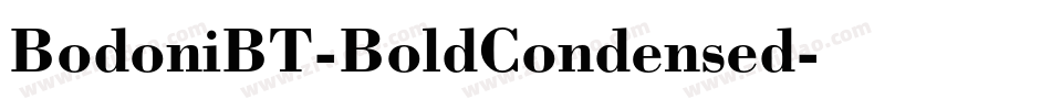 BodoniBT-BoldCondensed字体转换