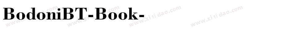 BodoniBT-Book字体转换