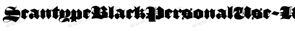 ScantypeBlackPersonalUse-KRl7字体转换