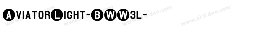 AviatorLight-BWW3l字体转换