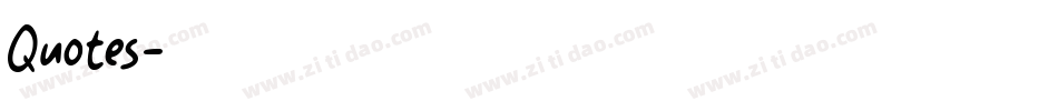 Quotes字体转换