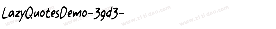 LazyQuotesDemo-3gd3字体转换