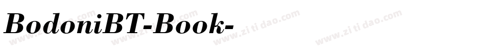 BodoniBT-Book字体转换