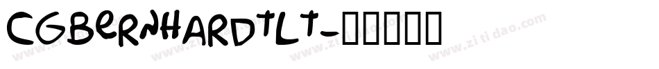 CgBernhardtLt字体转换