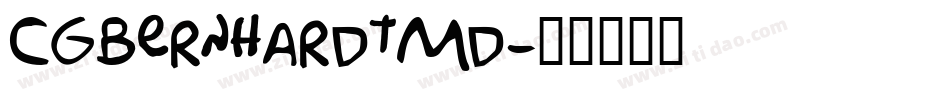 CgBernhardtMd字体转换