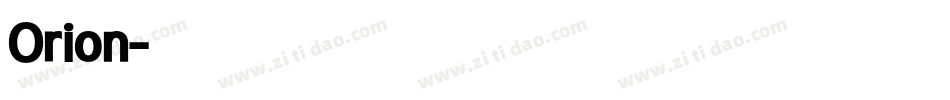 Orion字体转换