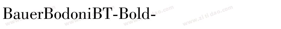 BauerBodoniBT-Bold字体转换