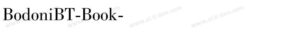 BodoniBT-Book字体转换