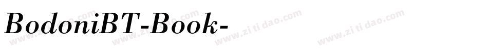 BodoniBT-Book字体转换
